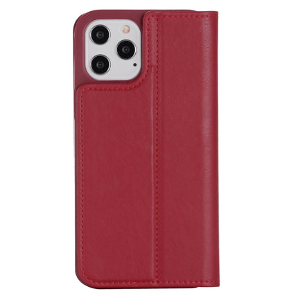 GEBEI PU+TPU Horizontal Flip Protective Case with Holder & Card Slots For iPhone 12 mini(Red)-garmade.com