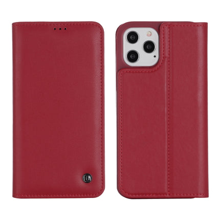 GEBEI PU+TPU Horizontal Flip Protective Case with Holder & Card Slots For iPhone 12 / 12 Pro(Red)-garmade.com
