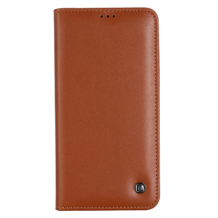 GEBEI PU+TPU Horizontal Flip Protective Case with Holder & Card Slots For iPhone 12 / 12 Pro(Brown)-garmade.com