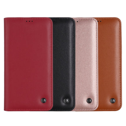 GEBEI PU+TPU Horizontal Flip Protective Case with Holder & Card Slots For iPhone 12 / 12 Pro(Red)-garmade.com