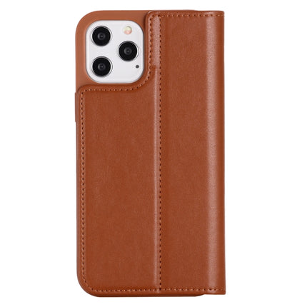 GEBEI PU+TPU Horizontal Flip Protective Case with Holder & Card Slots For iPhone 12 Pro Max(Brown)-garmade.com