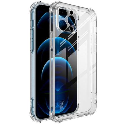 IMAK All Coverage Shockproof Airbag TPU Case For iPhone 12 Pro (Transparent)-garmade.com