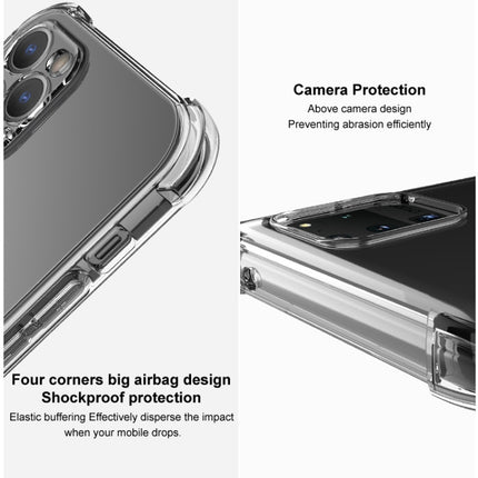 IMAK All Coverage Shockproof Airbag TPU Case For iPhone 12 Pro (Transparent)-garmade.com