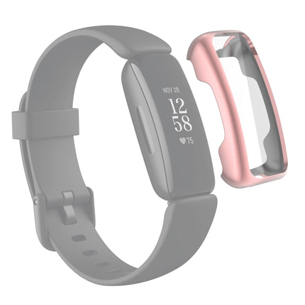 For Fitbit Inspire 2 TPU Electroplating Protective Case Cover(Pink)-garmade.com