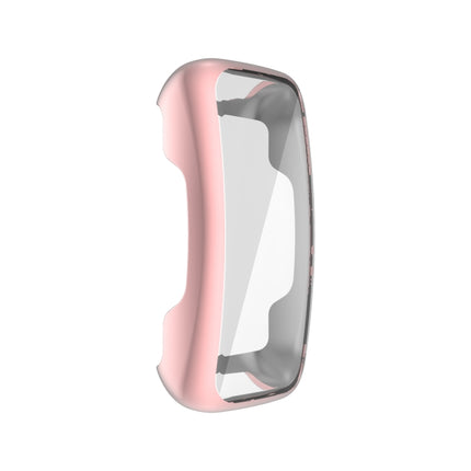 For Fitbit Inspire 2 TPU Electroplating Protective Case Cover(Pink)-garmade.com