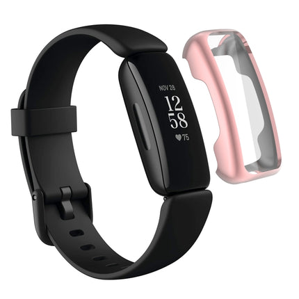 For Fitbit Inspire 2 TPU Electroplating Protective Case Cover(Pink)-garmade.com