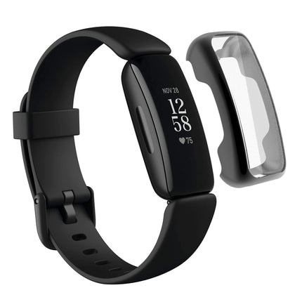 For Fitbit Inspire 2 TPU Electroplating Protective Case Cover(Black)-garmade.com