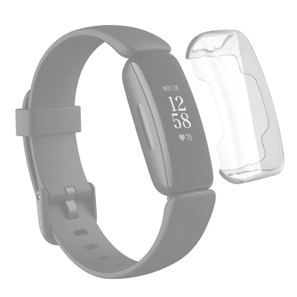For Fitbit Inspire 2 TPU Electroplating Protective Case Cover(Transparent)-garmade.com