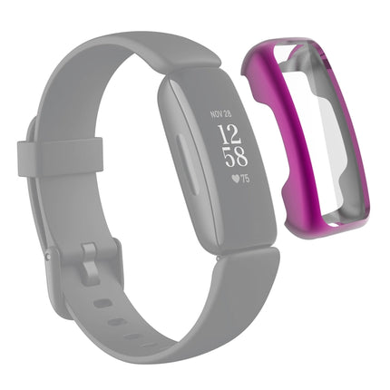 For Fitbit Inspire 2 TPU Electroplating Protective Case Cover(Purple)-garmade.com