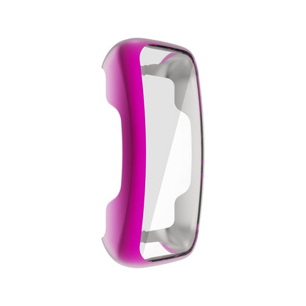 For Fitbit Inspire 2 TPU Electroplating Protective Case Cover(Purple)-garmade.com