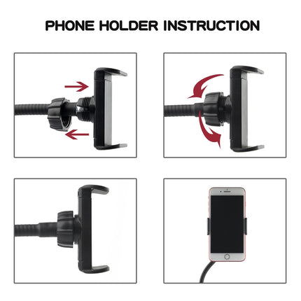 3.5 inch Adjustable Live Broadcast Aluminum Alloy Clip LED Fill Light with Phone Clamp-garmade.com