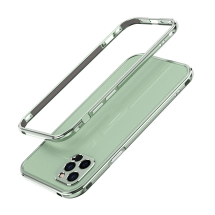 Aurora Series Lens Protector + Metal Frame Protective Case For iPhone 12(Green)-garmade.com