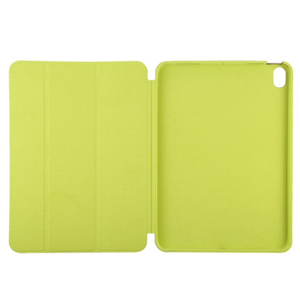 3-fold Horizontal Flip Smart Leather Case with Sleep / Wake-up Function & Holder For iPad Air 2022 / 2020 10.9(Yellow)-garmade.com