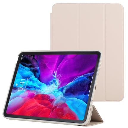 3-fold Horizontal Flip Smart Leather Case with Sleep / Wake-up Function & Holder For iPad Air 2022 / 2020 10.9(Grey)-garmade.com
