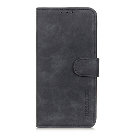 For Samsung Galaxy S21 5G KHAZNEH Retro Texture PU + TPU Horizontal Flip Leather Case with Holder & Card Slots & Wallet(Black)-garmade.com