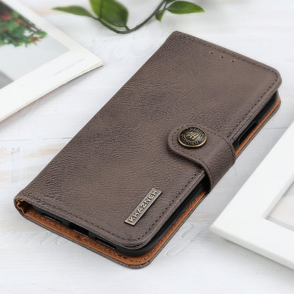 For Samsung Galaxy S21 Ultra 5G KHAZNEH Cowhide Texture Horizontal Flip Leather Case with Holder & Card Slots & Wallet(Khaki)-garmade.com