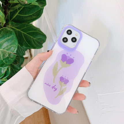 Tulip Pattern Shockproof Protective Case For iPhone 12 mini-garmade.com