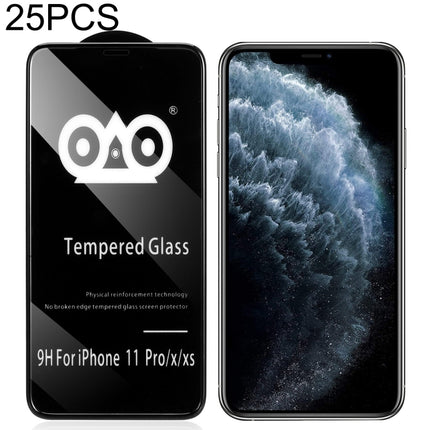 25 PCS Shockproof Anti-breaking Edge Airbag Tempered Glass Film For iPhone X / XS-garmade.com