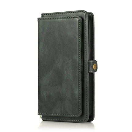Multiple Card Slots Detachable Magnetic Horizontal Flip Leather Case with Card Slots & Holder & Wallet For iPhone 12 mini(Dark Green)-garmade.com