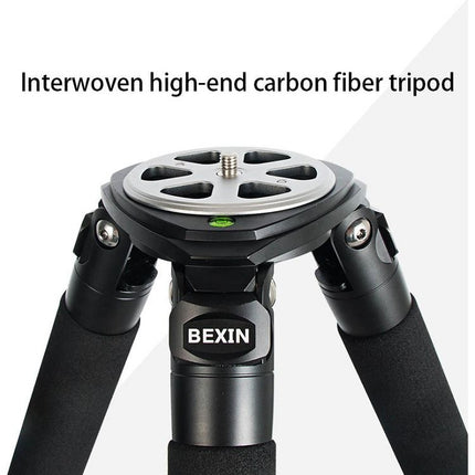 BEXIN ST364C Rugged Camcorder Photographic Carbon Fiber Big Tripod, Max Tube: 36mm-garmade.com