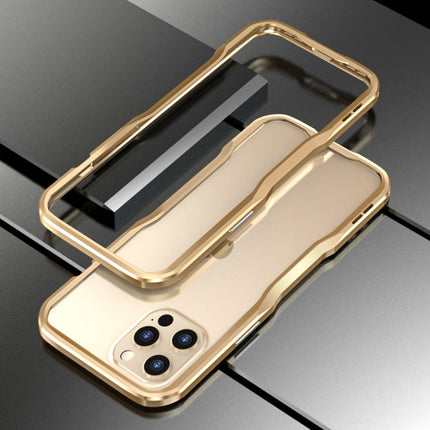 Sharp Edge Magnetic Adsorption Shockproof Case For iPhone 12 / 12 Pro(Gold)-garmade.com