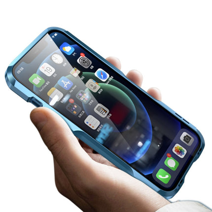 Sharp Edge Magnetic Adsorption Shockproof Case For iPhone 12 Pro Max(Dark Green)-garmade.com