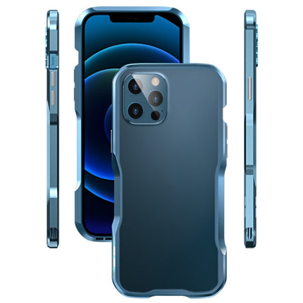 Sharp Edge Magnetic Adsorption Shockproof Case For iPhone 12 Pro Max(Navy Blue)-garmade.com