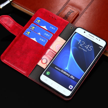 Geometric Stitching Horizontal Flip TPU + PU Leather Case with Holder & Card Slots & Wallet For iPhone X / XS(Red)-garmade.com