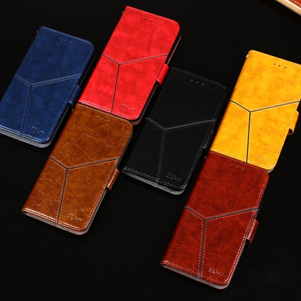 Geometric Stitching Horizontal Flip TPU + PU Leather Case with Holder & Card Slots & Wallet For iPhone X / XS(Yellow)-garmade.com
