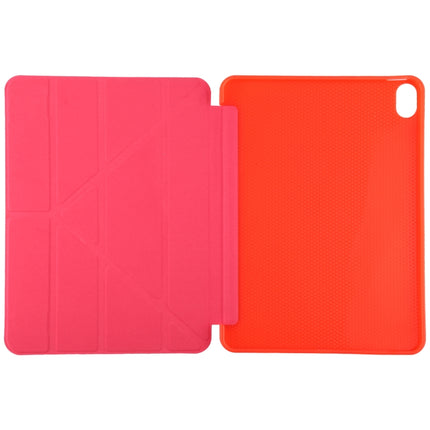 TPU Horizontal Deformation Flip Leather Case with Holder For iPad Air 2022 / 2020 10.9(Red)-garmade.com