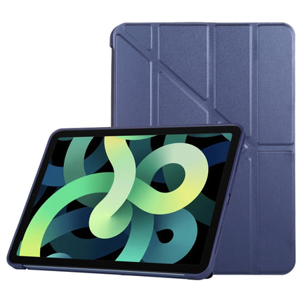 TPU Horizontal Deformation Flip Leather Case with Holder For iPad Air 2022 / 2020 10.9(Navy Blue)-garmade.com