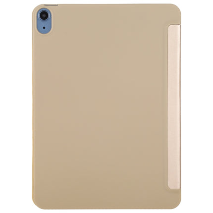 TPU Horizontal Deformation Flip Leather Case with Holder For iPad Air 2022 / 2020 10.9(Champagne Gold)-garmade.com