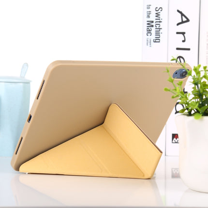 TPU Horizontal Deformation Flip Leather Case with Holder For iPad Air 2022 / 2020 10.9(Champagne Gold)-garmade.com
