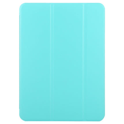 TPU Three-fold Horizontal Flip Smart Leather Case with Sleep / Wake-up Function & Holder For iPad Air 2022 / 2020 10.9(Mint Green)-garmade.com