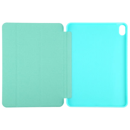 TPU Three-fold Horizontal Flip Smart Leather Case with Sleep / Wake-up Function & Holder For iPad Air 2022 / 2020 10.9(Mint Green)-garmade.com