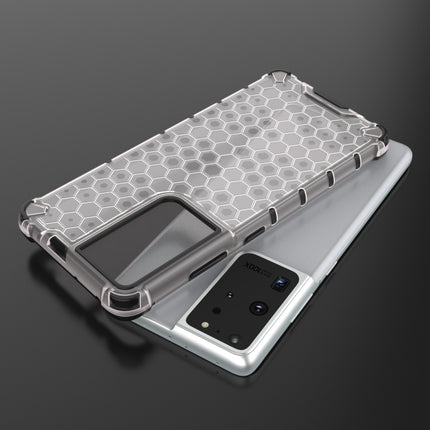 For Samsung Galaxy S21 Ultra 5G Shockproof Honeycomb PC + TPU Protective Case(White)-garmade.com