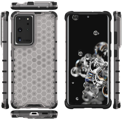 For Samsung Galaxy S21 Ultra 5G Shockproof Honeycomb PC + TPU Protective Case(White)-garmade.com