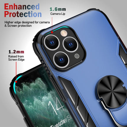 Magnetic Frosted PC + Matte TPU Shockproof Case with Ring Holder For iPhone 11 Pro(Milky White)-garmade.com