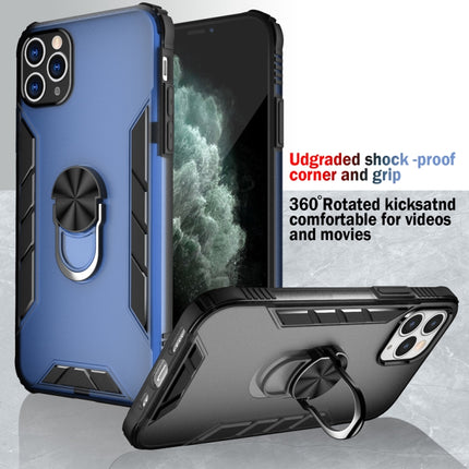 Magnetic Frosted PC + Matte TPU Shockproof Case with Ring Holder For iPhone 11 Pro Max(Olive Yellow)-garmade.com