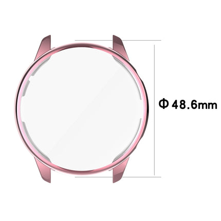 For Amazfit GTR 2 A1951 Full Coverage TPU Electroplating Protective Case Cover(Pink)-garmade.com