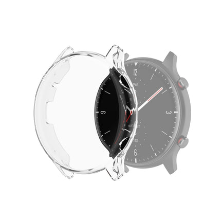 For Amazfit GTR 2 A1951 Full Coverage TPU Electroplating Protective Case Cover(Transparent)-garmade.com