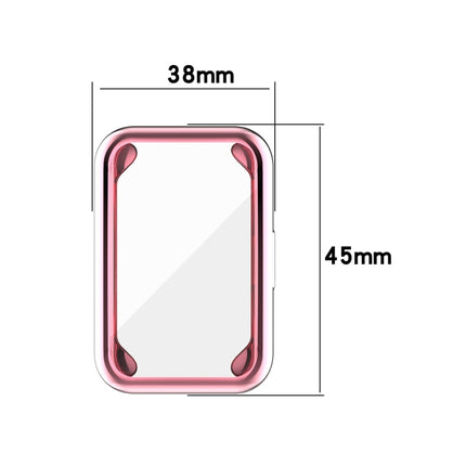 For Huawei Watch Fit Full Coverage TPU Protective Case Cover(Rose Gold)-garmade.com