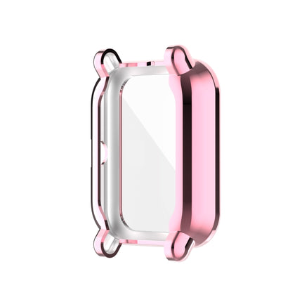 For Amazfit Pop Full Coverage TPU Protective Case Cover(Pink)-garmade.com