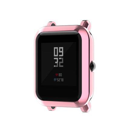 For Amazfit Pop Full Coverage TPU Protective Case Cover(Pink)-garmade.com