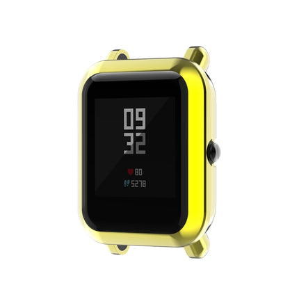 For Amazfit Pop Full Coverage TPU Protective Case Cover(Gold)-garmade.com