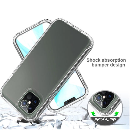 Shockproof High Transparency Two-color Gradual Change PC+TPU Candy Colors Protective Case For iPhone 12 Pro Max(Black)-garmade.com