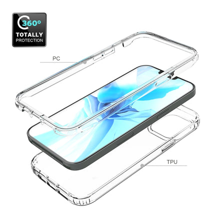 Shockproof High Transparency Two-color Gradual Change PC+TPU Candy Colors Protective Case For iPhone 12 Pro Max(Blue)-garmade.com