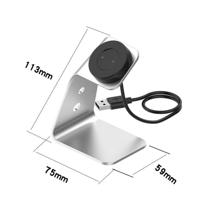 For Huawei Watch GT 2 / GT / GT 2e Universal Aluminum Alloy Magnetic Charger Holder(Grey)-garmade.com