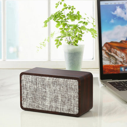 Q2 Double Speaker Wooden Bluetooth Speaker(Walnut)-garmade.com