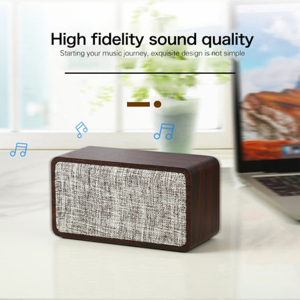 Q2 Double Speaker Wooden Bluetooth Speaker(Walnut)-garmade.com
